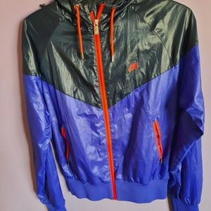 Nike wind breakers(purple,blackish blue)